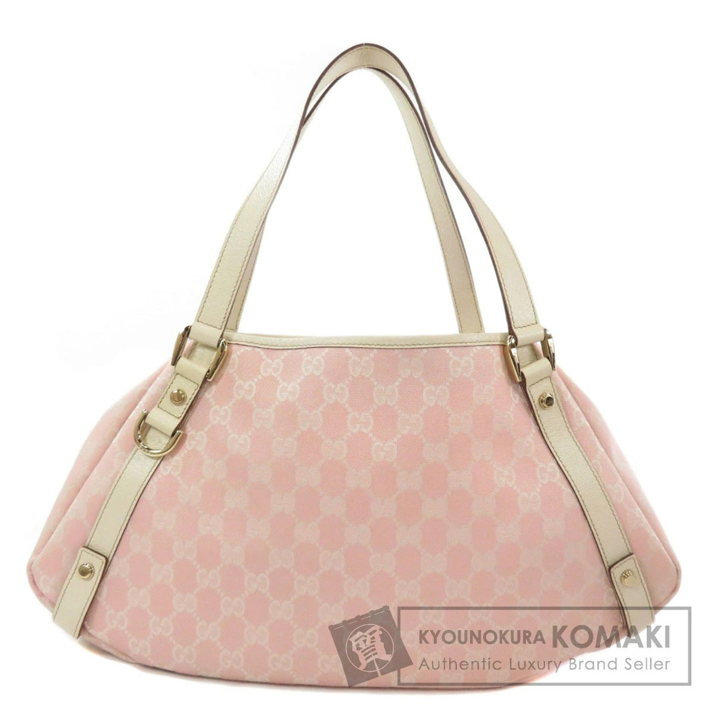 Gucci GG Canvas Abbey Tote bag pink white leather - Picture 1 of 11